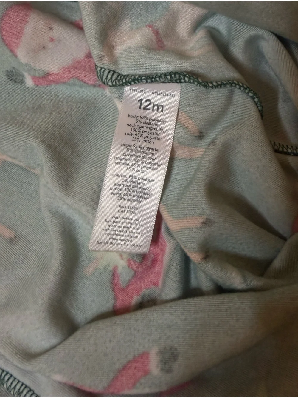 Carters Christmas Pajamas Sleeper Soft Velour Baby Boys 12 Months